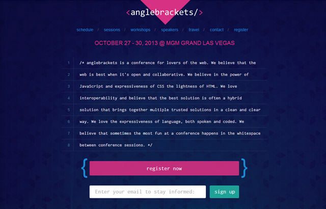 Homepage Anglebrackets
