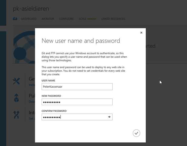 Een FTP-gebruikersnaam en wachtwoord instellen