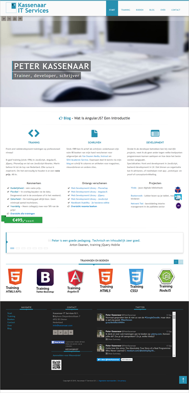 Homepage Kassenaar IT Services - oud
