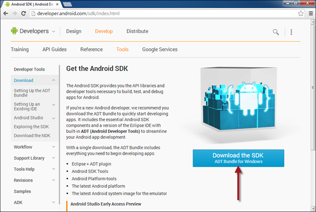 Android SDK (Eclipse + ADT) downloaden en installeren