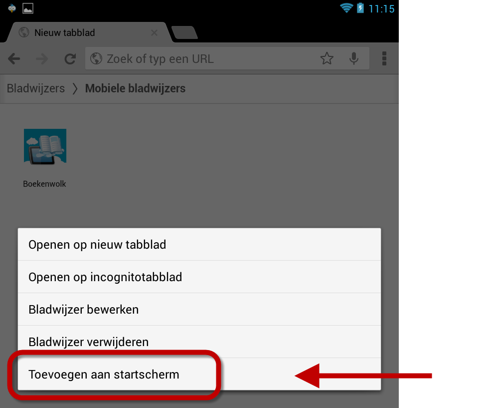 Webapp Toevoegen Aan Android Homescreen