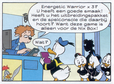 donald in de winkel