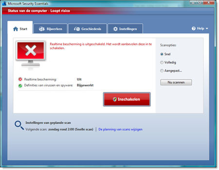 Oeps, er is iets fout...