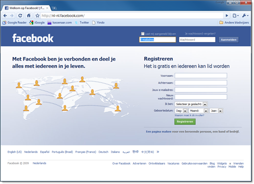 facebook homepage. Waar is de achtergrondinfo?