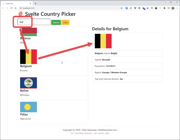 svelte-country-demo-app